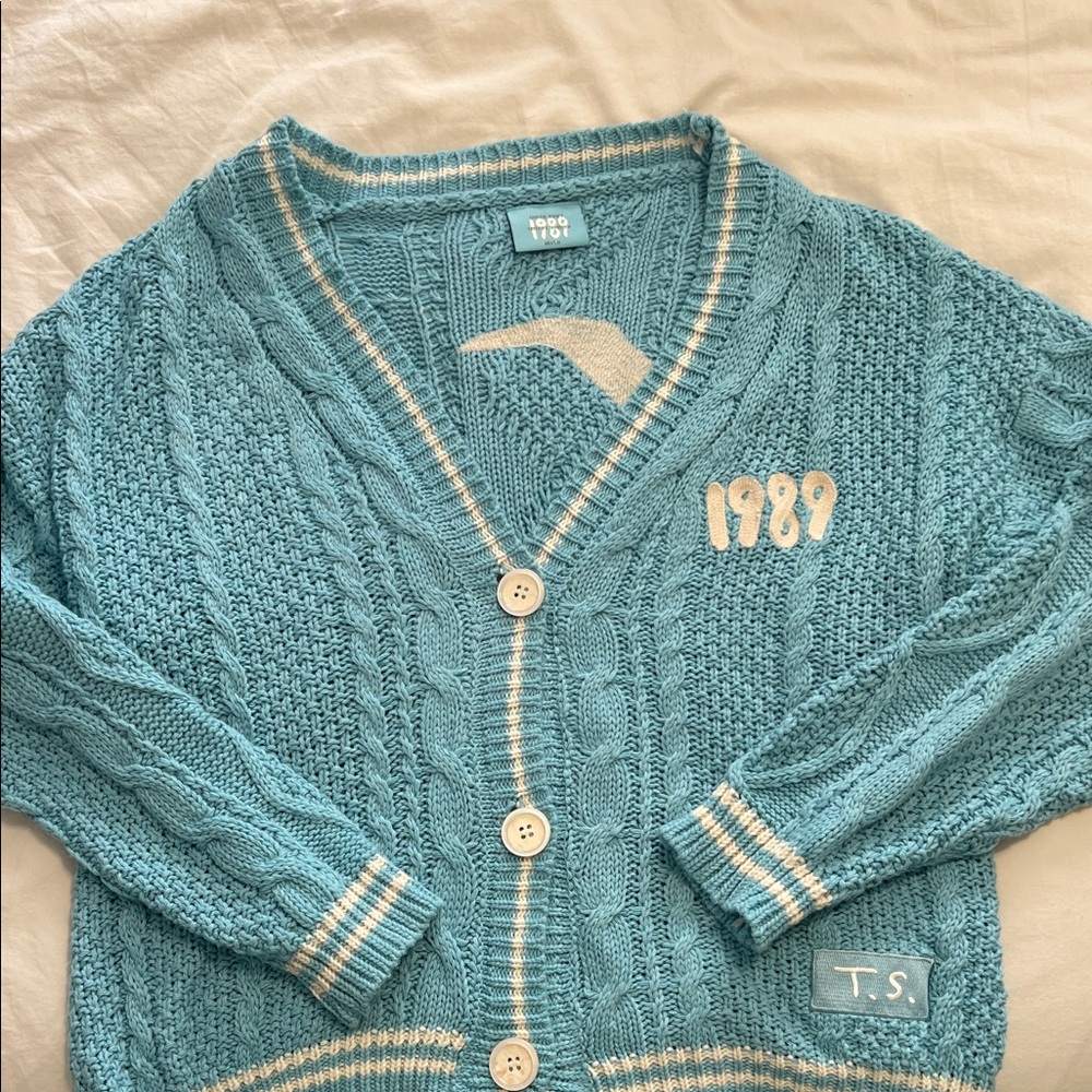 Taylor Swift Blue Cardigan Sweater